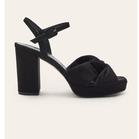Boden Shoes - Boden Black Block Heel Sandals with Ankle Strap